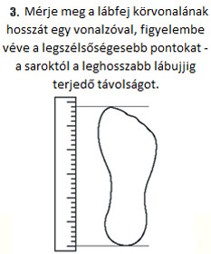 Lábhossz mérése